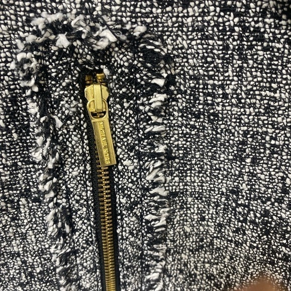 Michael kors women’s black and white tweed fringed sport jacket size 0 - Picture 7 of 8